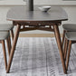 Modern Style Sintered Stone Dining Round Table Set 1/5/6/7 Pieces Dining Set