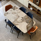 Juego de mesa de comedor rectangular moderno de piedra sinterizada, juego de comedor de 1/2/7 piezas para uso doméstico