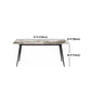 Juego de mesa de comedor rectangular moderno de piedra sinterizada, juego de comedor de 1/2/7 piezas para uso doméstico