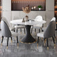 Contemporary Sintered Stone Dining Round Table Set 1/4/5/7 Pieces Dining Set