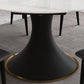 Contemporary Sintered Stone Dining Round Table Set 1/4/5/7 Pieces Dining Set