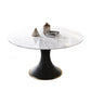 Contemporary Sintered Stone Dining Round Table Set 1/4/5/7 Pieces Dining Set