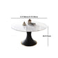 Contemporary Sintered Stone Dining Round Table Set 1/4/5/7 Pieces Dining Set