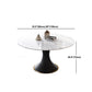 Contemporary Sintered Stone Dining Round Table Set 1/4/5/7 Pieces Dining Set