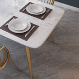 Glam Style Rectangle Dining Set 1/5/6 Pieces Dining Set for Dining Areas