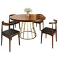 Mesa de comedor redonda Mesa de cena de madera maciza de estilo sólido para la casa de la cocina