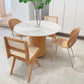 Table à manger à la maison de forme ronde Table de salle à manger en bois moderne