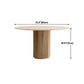 Table à manger à la maison de forme ronde Table de salle à manger en bois moderne
