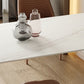 Simplicity Free Form Table Sintered Stone Top Iron Base Dining Table Clearhalo 'Dining Tables & Seating' 'Dining Tables' 'dining_table' 'furn' 'furn_dining_table' 'Furniture' 'Kitchen & Dining Furniture' 5217236