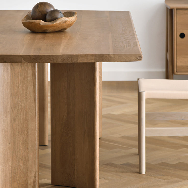 Mesa de comedor de estilo contemporáneo Mesa de cena de madera maciza para la casa de la cocina