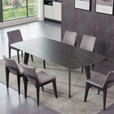 Industrial Black Table for Restaurant Dining Table with Wooden 4 Legs
