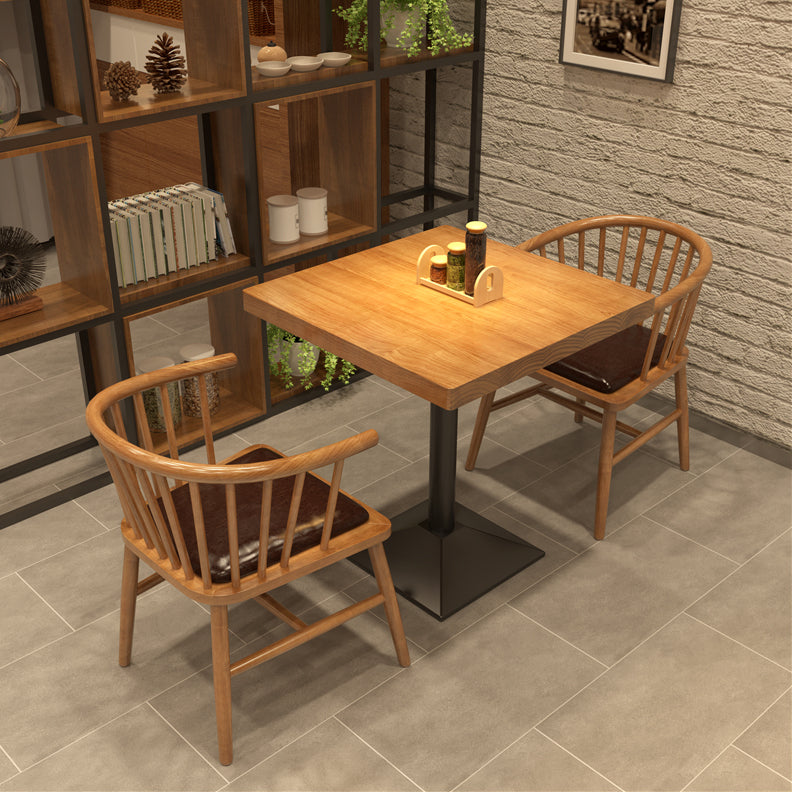 Eettafel in industriële stijl Massief houten eettafel voor eetkamer