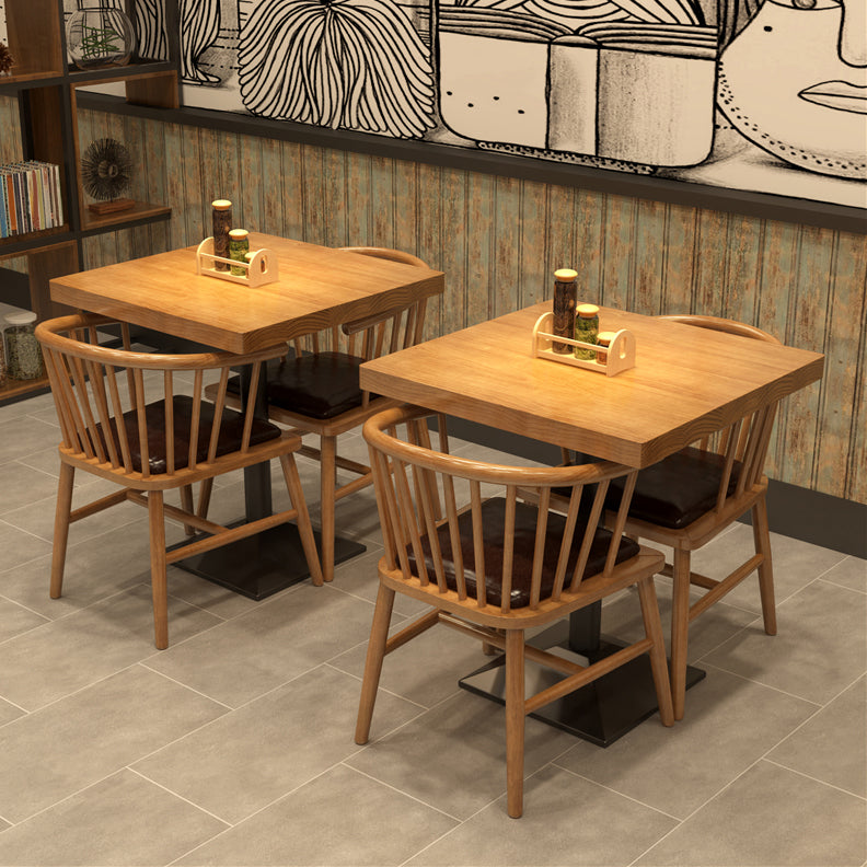Eettafel in industriële stijl Massief houten eettafel voor eetkamer