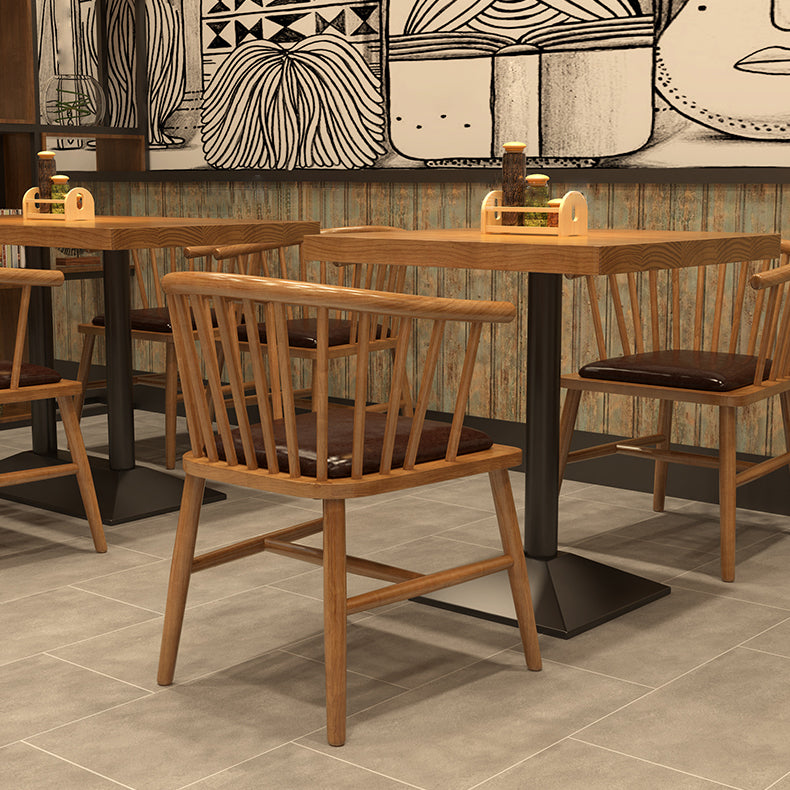 Eettafel in industriële stijl Massief houten eettafel voor eetkamer