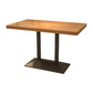 Eettafel in industriële stijl Massief houten eettafel voor eetkamer
