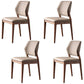 Contemporary PU Leather Dining Room Chairs Wood Dining Chairs for Home Use