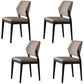 Contemporary PU Leather Dining Room Chairs Wood Dining Chairs for Home Use