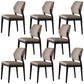Contemporary PU Leather Dining Room Chairs Wood Dining Chairs for Home Use