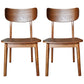 Industrial Armless Open Back Side Chairs for Home Wood Side Dining Chairs