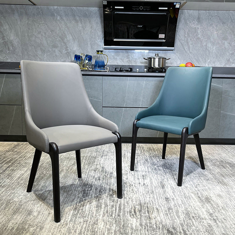 Sedie laterali in vetro finto minimalista braccio retro solido sedia da pranzo