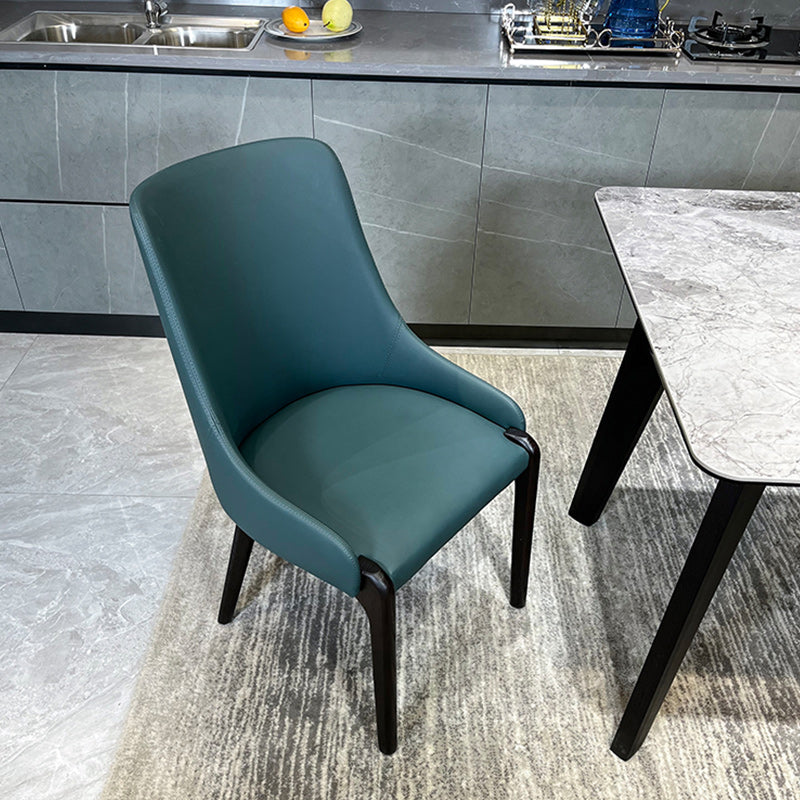 Sedie laterali in vetro finto minimalista braccio retro solido sedia da pranzo