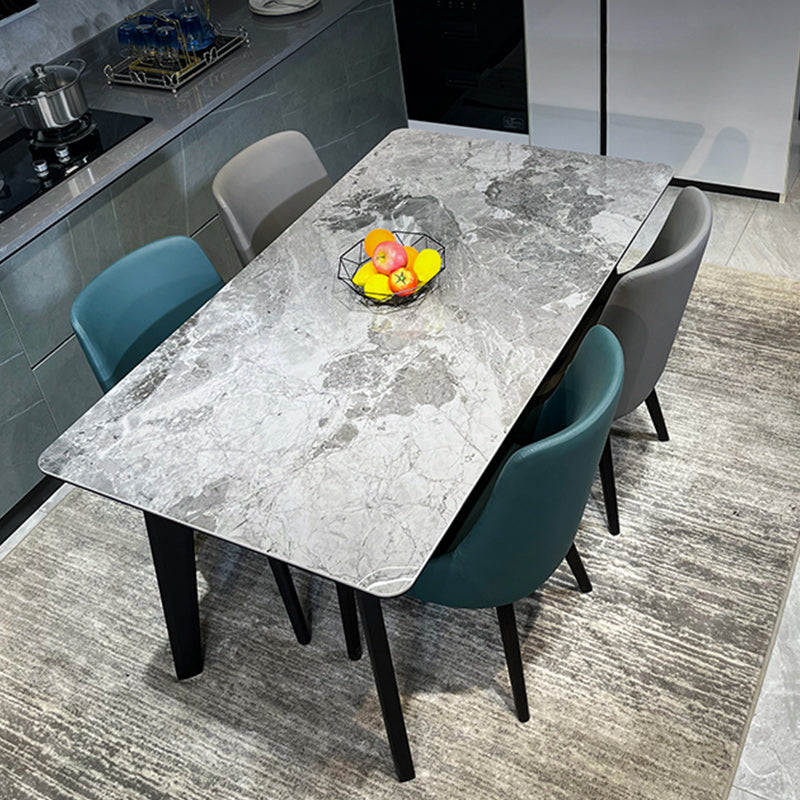 Sedie laterali in vetro finto minimalista braccio retro solido sedia da pranzo