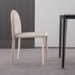 Minimalist Style Solid Back Armless Dining Chairs Leather Dining Chairs for Home