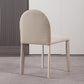 Minimalist Style Solid Back Armless Dining Chairs Leather Dining Chairs for Home