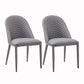 Contemporary Design Armless Solid Back Chairs Leather Dining Chair for Kitchen