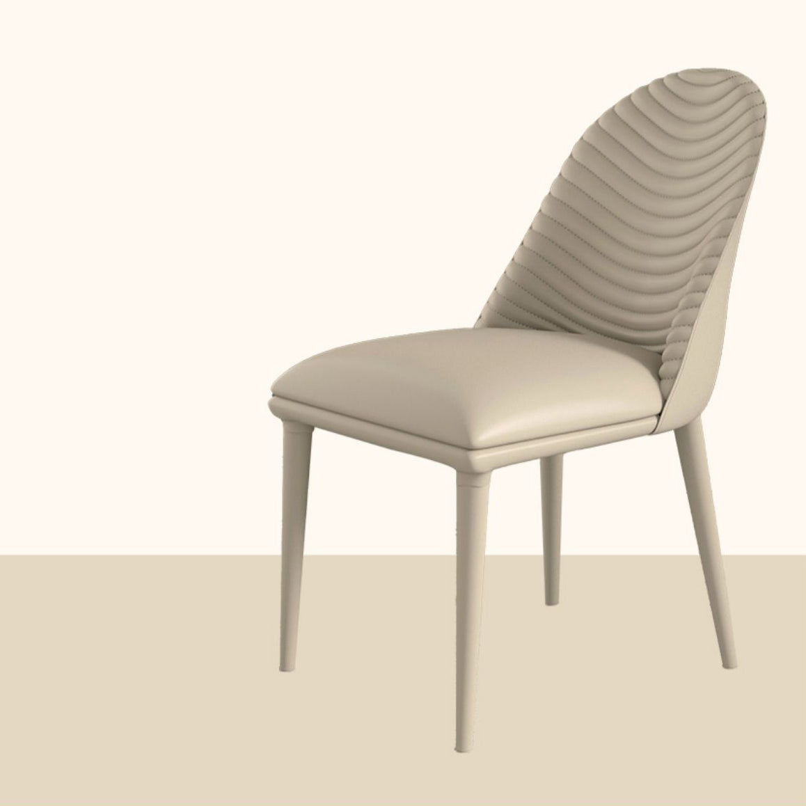 Contemporary Armless Solid Back Chairs Leather Dining Chair for Home Clearhalo 'Dining Chairs' 'Dining Tables & Seating' 'dining_chair' 'furn' 'furn_dining_chair' 'Furniture' 'Kitchen & Dining Furniture' 5217726