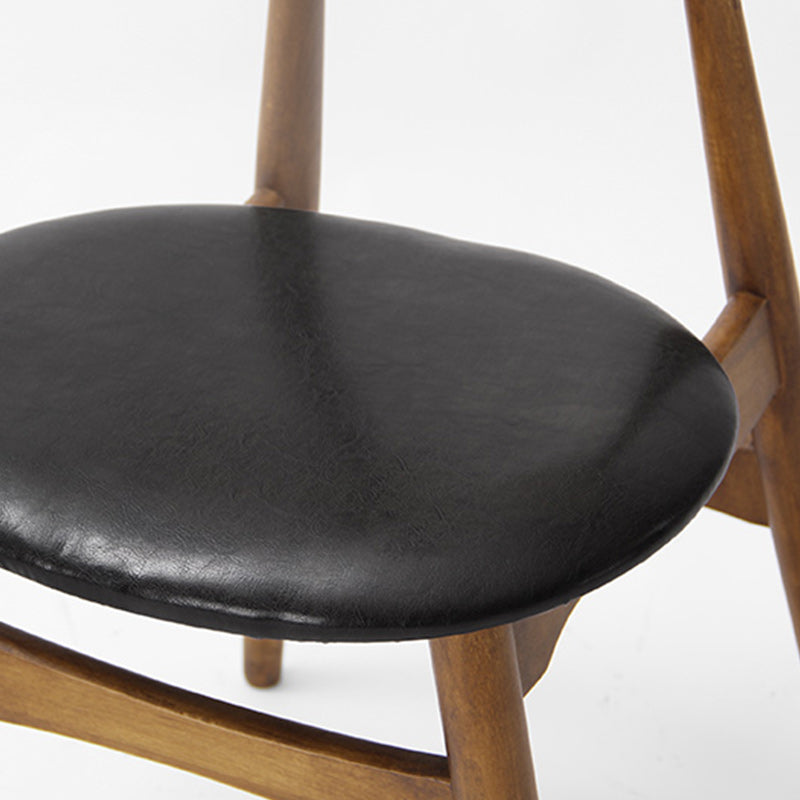 Sedie moderne senza braccia a bracciale a bracciale per casa pranzo in pelle PU