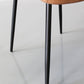 Minimalist Design Faux Leather Side Chairs Solid Back Armless Dining Chair