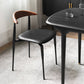 Minimalistisches Design Open Back Side Stühle Leder Essstühle