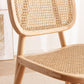 Scandinavian Style Wicker Dining Chairs for Home Open Back Side Chair Clearhalo 'Dining Chairs' 'Dining Tables & Seating' 'dining_chair' 'furn' 'furn_dining_chair' 'Furniture' 'Kitchen & Dining Furniture' 5217931