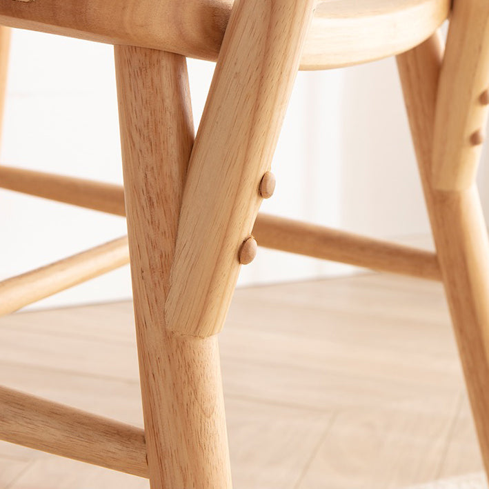 Scandinavian Style Wicker Dining Chairs for Home Open Back Side Chair Clearhalo 'Dining Chairs' 'Dining Tables & Seating' 'dining_chair' 'furn' 'furn_dining_chair' 'Furniture' 'Kitchen & Dining Furniture' 5217933