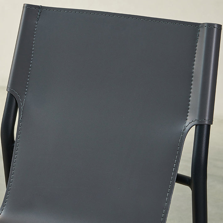 Minimalist Style Leather Dining Side Chair Armless Solid Back Chairs for Kitchen Clearhalo 'Dining Chairs' 'Dining Tables & Seating' 'dining_chair' 'furn' 'furn_dining_chair' 'Furniture' 'Kitchen & Dining Furniture' 5217951
