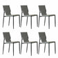 Minimalist Style Leather Dining Side Chair Armless Solid Back Chairs for Kitchen Light Gray 6 Piece Set Clearhalo 'Dining Chairs' 'Dining Tables & Seating' 'dining_chair' 'furn' 'furn_dining_chair' 'Furniture' 'Kitchen & Dining Furniture' 5217958