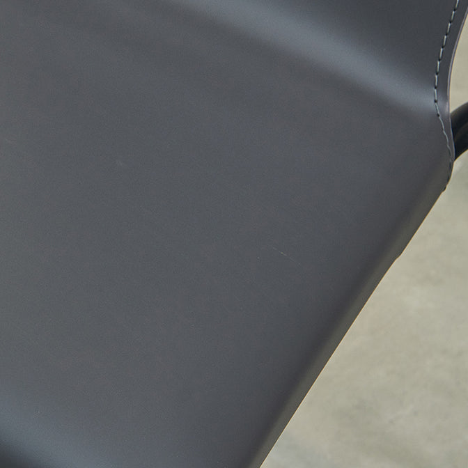 Minimalist Style Leather Dining Side Chair Armless Solid Back Chairs for Kitchen Clearhalo 'Dining Chairs' 'Dining Tables & Seating' 'dining_chair' 'furn' 'furn_dining_chair' 'Furniture' 'Kitchen & Dining Furniture' 5217959