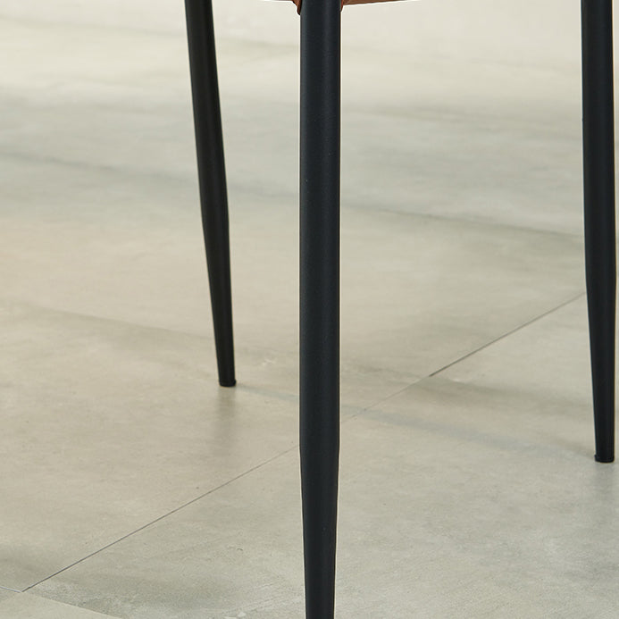 Minimalist Style Leather Dining Side Chair Armless Solid Back Chairs for Kitchen Clearhalo 'Dining Chairs' 'Dining Tables & Seating' 'dining_chair' 'furn' 'furn_dining_chair' 'Furniture' 'Kitchen & Dining Furniture' 5217961