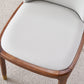 Minimalist Style Armless Solid Back Chairs Leather Dining Side Chairs