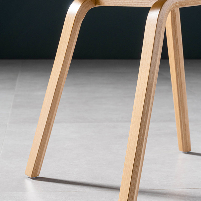 Minimalist Wood Dining Chair for Home Solid Back Armless Dining Chair Clearhalo 'Dining Chairs' 'Dining Tables & Seating' 'dining_chair' 'furn' 'furn_dining_chair' 'Furniture' 'Kitchen & Dining Furniture' 5218065