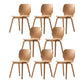 Minimalist Wood Dining Chair for Home Solid Back Armless Dining Chair Wood 8 Piece Set Clearhalo 'Dining Chairs' 'Dining Tables & Seating' 'dining_chair' 'furn' 'furn_dining_chair' 'Furniture' 'Kitchen & Dining Furniture' 5218066
