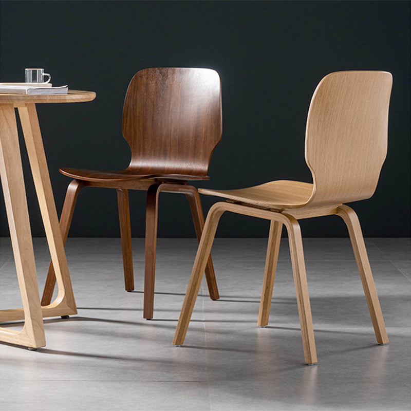 Minimalist Wood Dining Chair for Home Solid Back Armless Dining Chair Clearhalo 'Dining Chairs' 'Dining Tables & Seating' 'dining_chair' 'furn' 'furn_dining_chair' 'Furniture' 'Kitchen & Dining Furniture' 5218068