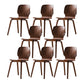Minimalist Wood Dining Chair for Home Solid Back Armless Dining Chair Walnut 8 Piece Set Clearhalo 'Dining Chairs' 'Dining Tables & Seating' 'dining_chair' 'furn' 'furn_dining_chair' 'Furniture' 'Kitchen & Dining Furniture' 5218074