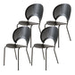 Minimalist Open Back Armless Dining Chairs Wood Dining Side Chair