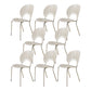 Minimalist Open Back Armless Dining Chairs Wood Dining Side Chair