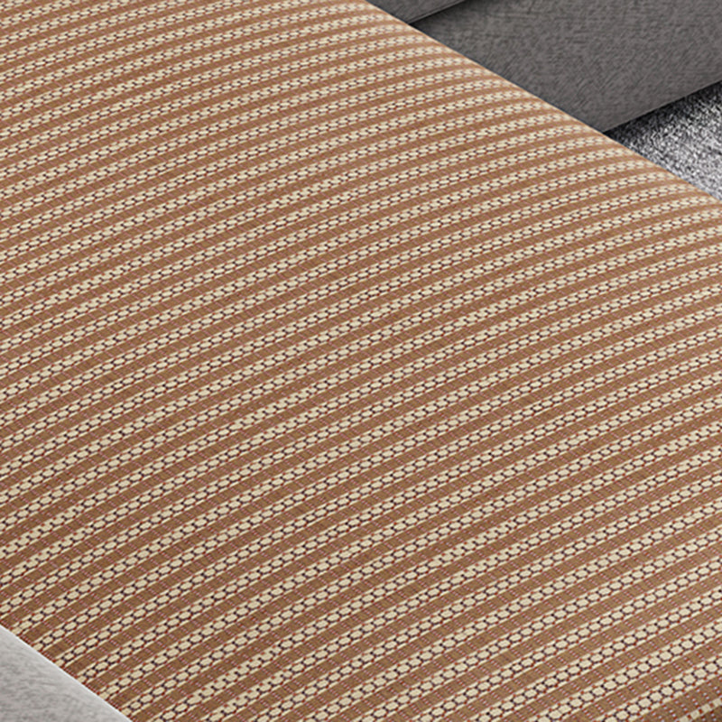 Sofá de tela moderna y sofá de brazo cuadrado de chaise con almohadas de almohadillas