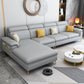 35.4 "H Faux Leather Pillow Top Arm Sofa & Chaise voor woonkamer