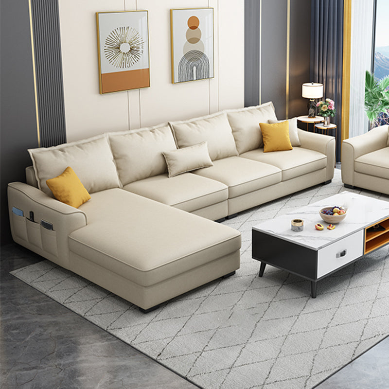 35.4 "H Faux Cuero Sofá y chaise para sala de estar