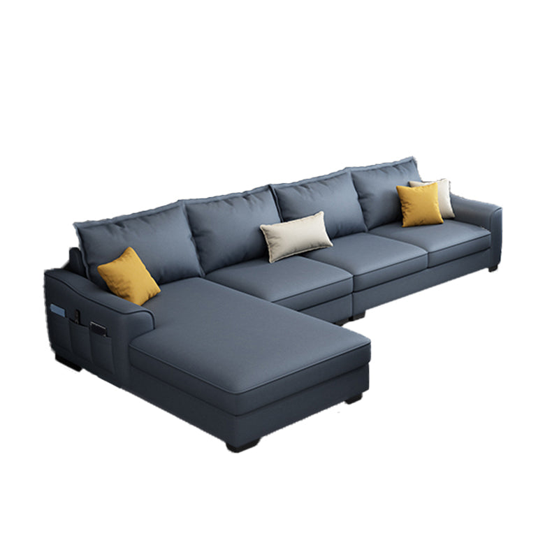 35.4 "H Faux Leder ausgestattetem Armsofa & Chaise für Wohnzimmer